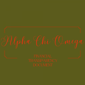 Alpha Chi Omega - Financia Transparency