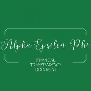 Alpha Epsilon Phi - Financial Transparency