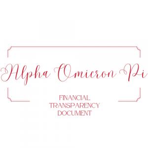 Alpha Omicron Pi - Financial Transparency