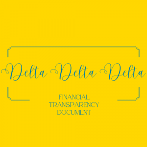 Delta Delta Delta  - Financial Transparency