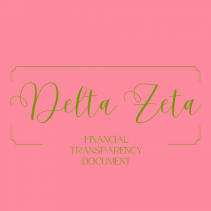 Delta Zeta - Financial Transparency