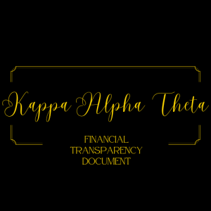 Kappa Alpha Theta  - Financial Transparency